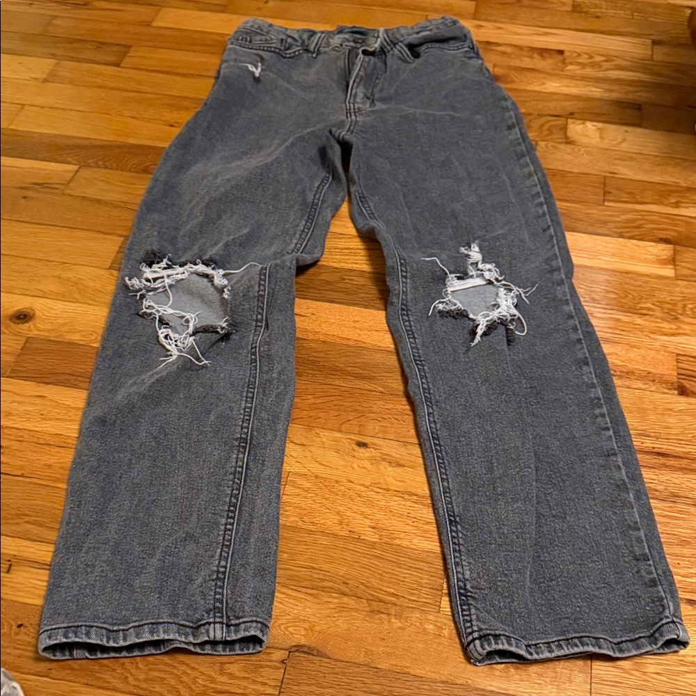 Wild Fable Women's Relaxed Distressed Jeans in Black